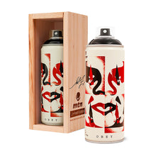 Load image into Gallery viewer, SHEPARD FAIREY x MTN Colors &#39;Cut it Up&#39;, Lotus Blue&#39; + &#39;Target&#39; (2019) Set of 3 Spray Cans