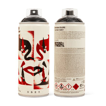 Load image into Gallery viewer, SHEPARD FAIREY x MTN Colors &#39;Cut it Up&#39;, Lotus Blue&#39; + &#39;Target&#39; (2019) Set of 3 Spray Cans