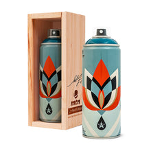 Load image into Gallery viewer, SHEPARD FAIREY x MTN Colors &#39;Cut it Up&#39;, Lotus Blue&#39; + &#39;Target&#39; (2019) Set of 3 Spray Cans