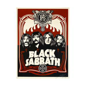 SHEPARD FAIREY 'Black Sabbath' (2005) RARE Artist Proof Screen Print - Signari Gallery 