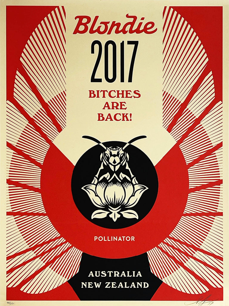 SHEPARD FAIREY 'Blondie: Pollinator - Bitches are Back' (2017) Screen Print