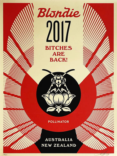 SHEPARD FAIREY 'Blondie: Pollinator - Bitches are Back' (2017) Screen Print