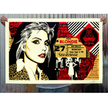 Load image into Gallery viewer, SHEPARD FAIREY x BLONDIE 'Blondie on Bowery' (2022) Rare Dual-Signed Screen Print