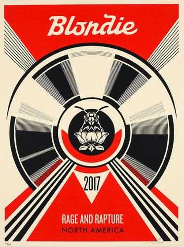 SHEPARD FAIREY 'Blondie: Rage and Rapture' (2017) Screen Print