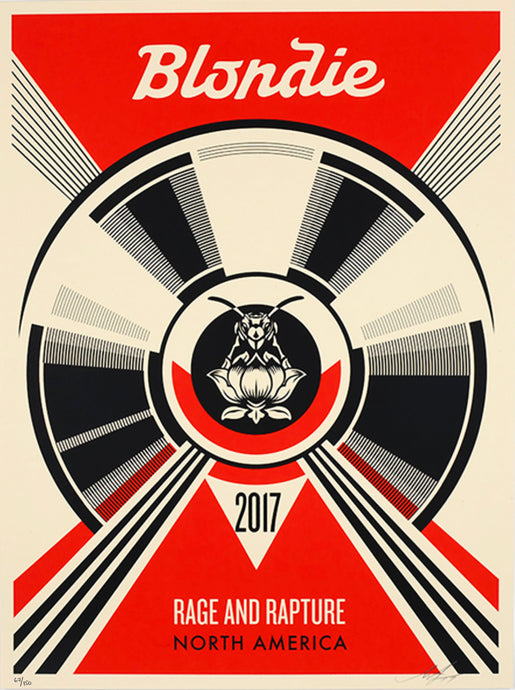 SHEPARD FAIREY 'Blondie: Rage and Rapture' (2017) Screen Print
