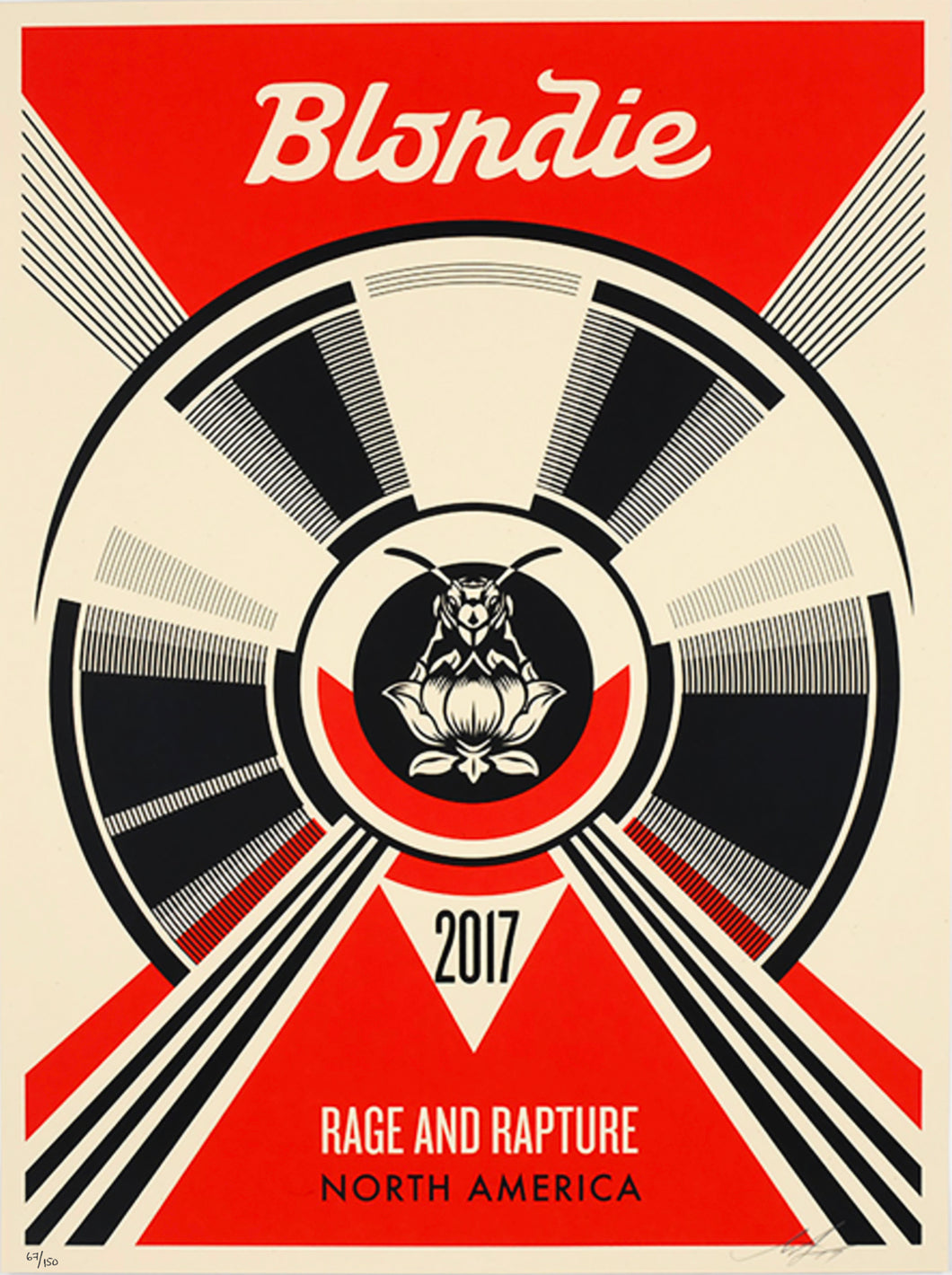 SHEPARD FAIREY 'Blondie: Rage and Rapture' (2017) Screen Print