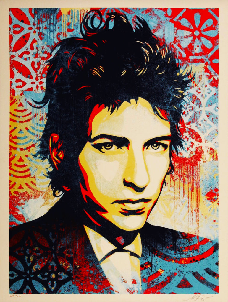 SHEPARD FAIREY 'A Hard Rain's A-Gonna Fall (Bob Dylan)' (2025) RARE Screen Print