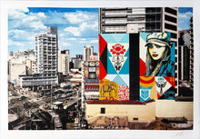 Load image into Gallery viewer, SHEPARD FAIREY &#39;Carga Frágil Mural&#39; 18-color Lithograph - Signari Gallery 