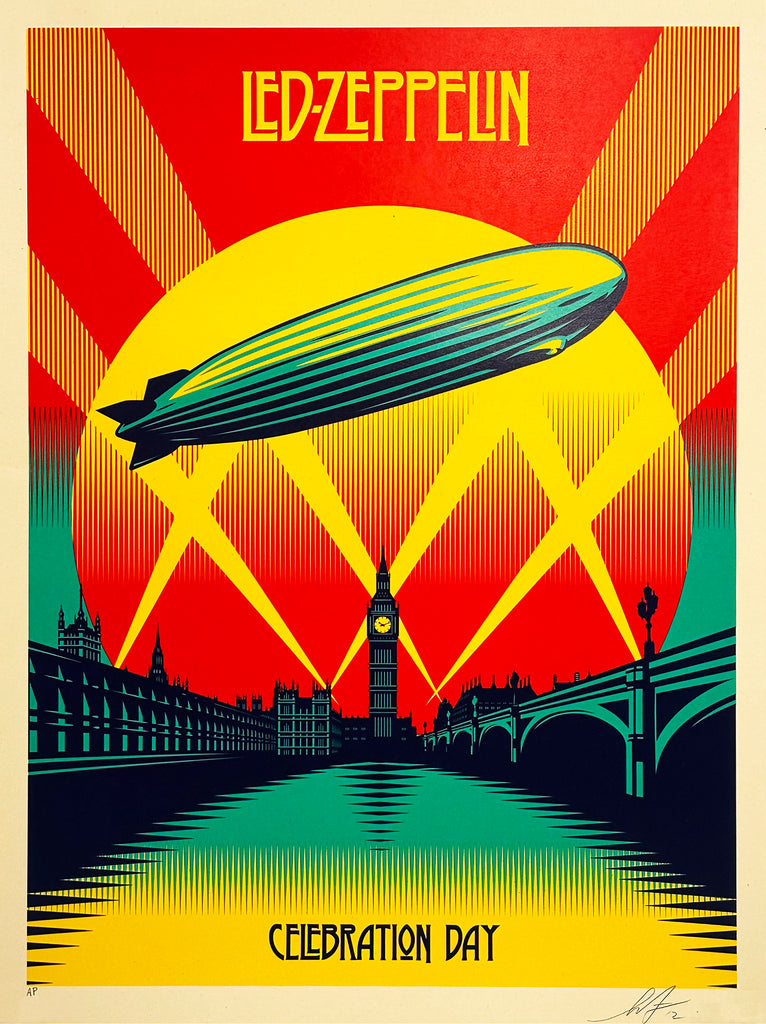 SHEPARD FAIREY 'Led Zeppelin: Celebration Day' (2012) Screen Print (AP) - Signari Gallery 