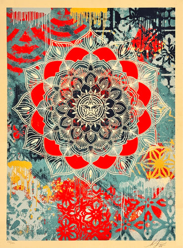 SHEPARD FAIREY 'Chaos Mandala' (2025) Screen Print