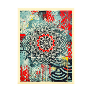 SHEPARD FAIREY 'Chaos Mandala 2' (2025) LE Screen Print - Signari Gallery 