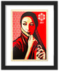 SHEPARD FAIREY 'Commanda' (2019) Framed Original Large Sticker - Signari Gallery 
