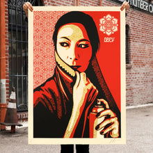 Load image into Gallery viewer, SHEPARD FAIREY &#39;Commanda&#39; (2019) Framed Original Large Sticker - Signari Gallery 
