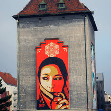 Load image into Gallery viewer, SHEPARD FAIREY &#39;Commanda&#39; (2019) Framed Original Large Sticker - Signari Gallery 