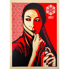 Load image into Gallery viewer, SHEPARD FAIREY &#39;Commanda&#39; (2019) Framed Original Large Sticker - Signari Gallery 