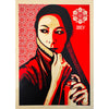 SHEPARD FAIREY 'Commanda' (2019) Framed Original Large Sticker - Signari Gallery 