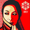 SHEPARD FAIREY 'Commanda' (2019) Framed Original Large Sticker - Signari Gallery 