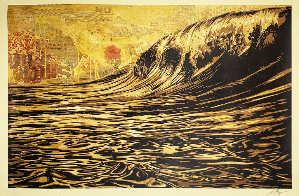 SHEPARD FAIREY 'Dark Wave' Offset Lithograph - Signari Gallery 