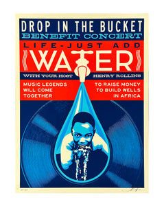 SHEPARD FAIREY 'Drop in the Bucket' Screen Print - Signari Gallery 