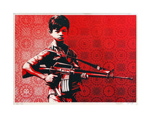 Load image into Gallery viewer, SHEPARD FAIREY &#39;Duality of Humanity #4&#39; (2008) Custom Mounted Screen Print - Signari Gallery 