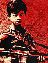 Load image into Gallery viewer, SHEPARD FAIREY &#39;Duality of Humanity #4&#39; (2008) Custom Mounted Screen Print - Signari Gallery 