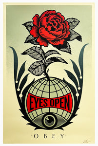 SHEPARD FAIREY 'Eyes Open' (2024) Hand-Signed Offset Lithograph - Signari Gallery 