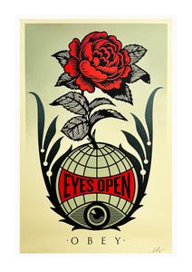 SHEPARD FAIREY 'Eyes Open' (2024) Hand-Signed Offset Lithograph - Signari Gallery 