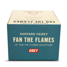 Load image into Gallery viewer, SHEPARD FAIREY &#39;Fan the Flames&#39; (2025) Resin Designer Art Sculpture (gold) - Signari Gallery 