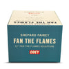 SHEPARD FAIREY 'Fan the Flames' (2025) Resin Designer Art Sculpture (gold) - Signari Gallery 