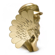 Load image into Gallery viewer, SHEPARD FAIREY &#39;Fan the Flames&#39; (2025) Resin Designer Art Sculpture (gold) - Signari Gallery 