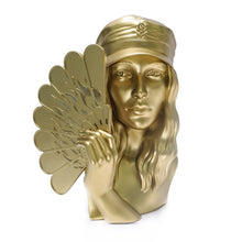 Load image into Gallery viewer, SHEPARD FAIREY &#39;Fan the Flames&#39; (2025) Resin Designer Art Sculpture (gold) - Signari Gallery 