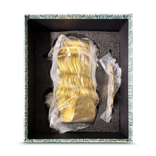 Load image into Gallery viewer, SHEPARD FAIREY &#39;Fan the Flames&#39; (2025) Resin Designer Art Sculpture (gold) - Signari Gallery 