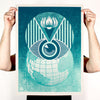 SHEPARD FAIREY 'Flint Eye Alert Globe' (2017) Rare Screen Print - Signari Gallery 