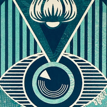 Load image into Gallery viewer, SHEPARD FAIREY 'Flint Eye Alert Globe' (2017) Rare Screen Print - Signari Gallery 
