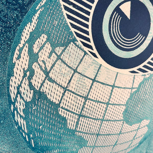 SHEPARD FAIREY 'Flint Eye Alert Globe' (2017) Screen Print (#PP)