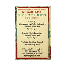 Load image into Gallery viewer, SHEPARD FAIREY &#39;Fractured&#39; (2025) Original Framed Show Card - Signari Gallery 
