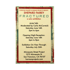 SHEPARD FAIREY 'Fractured' (2025) Original Framed Show Card - Signari Gallery 