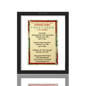 SHEPARD FAIREY 'Fractured' (2025) Original Framed Show Card - Signari Gallery 