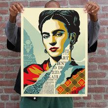 Load image into Gallery viewer, SHEPARD FAIREY 'The Woman Who Defeated Pain (Frida Kahlo)' (2023) Tribute Screen Print (#387) - Signari Gallery 