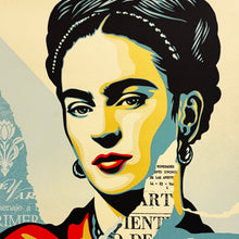 Load image into Gallery viewer, SHEPARD FAIREY 'The Woman Who Defeated Pain (Frida Kahlo)' (2023) Tribute Screen Print (#387) - Signari Gallery 