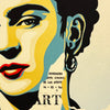 SHEPARD FAIREY 'The Woman Who Defeated Pain (Frida Kahlo)' (2023) Tribute Screen Print (#387) - Signari Gallery 