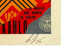 Load image into Gallery viewer, SHEPARD FAIREY &#39;Frida Kahlo: The Woman Who Defeated Pain&#39; (2024) Offset Lithograph