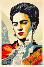 Load image into Gallery viewer, SHEPARD FAIREY &#39;Frida Kahlo: The Woman Who Defeated Pain&#39; (2024) Offset Lithograph