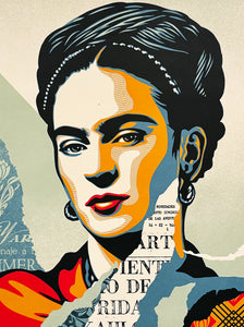 SHEPARD FAIREY 'Frida Kahlo: The Woman Who Defeated Pain' (2024) Offset Lithograph