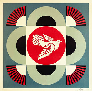SHEPARD FAIREY 'Geometric Dove' Offset Lithograph Set - Signari Gallery 