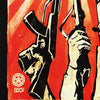 SHEPARD FAIREY 'Guns and Roses' (2006) Rare Early Gallery Show Poster - Signari Gallery 