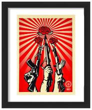 Load image into Gallery viewer, SHEPARD FAIREY &#39;Guns and Roses&#39; (2019) Framed Original Large Sticker - Signari Gallery 