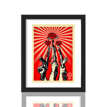 Load image into Gallery viewer, SHEPARD FAIREY &#39;Guns and Roses&#39; (2019) Framed Original Large Sticker - Signari Gallery 