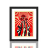 SHEPARD FAIREY 'Guns and Roses' (2019) Framed Original Large Sticker - Signari Gallery 