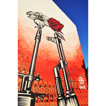Load image into Gallery viewer, SHEPARD FAIREY &#39;Guns and Roses&#39; (2019) Framed Original Large Sticker - Signari Gallery 